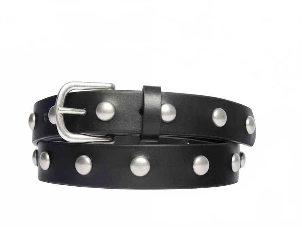 NEW FREDA SALVADOR women's rebecca studs belt in black